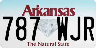 AR license plate 787WJR