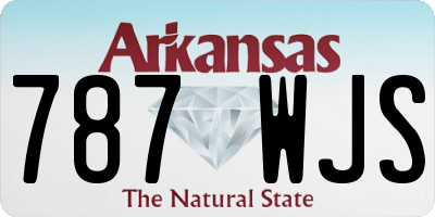 AR license plate 787WJS