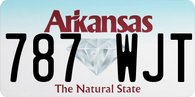 AR license plate 787WJT