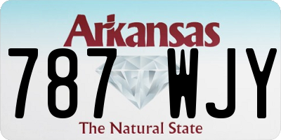 AR license plate 787WJY