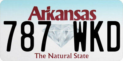 AR license plate 787WKD
