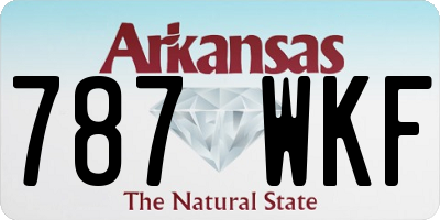 AR license plate 787WKF
