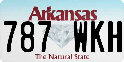 AR license plate 787WKH