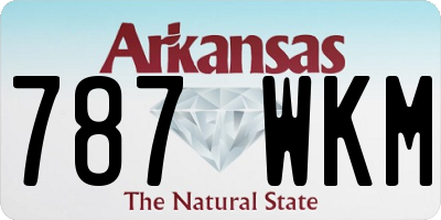 AR license plate 787WKM