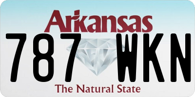 AR license plate 787WKN