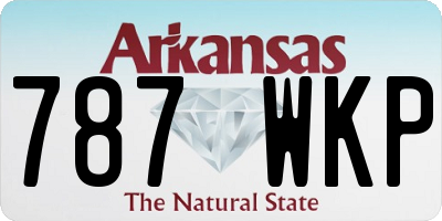 AR license plate 787WKP