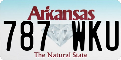AR license plate 787WKU