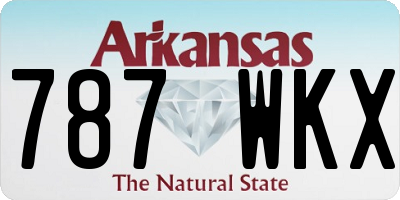 AR license plate 787WKX