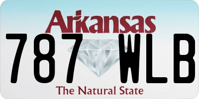 AR license plate 787WLB