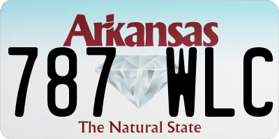 AR license plate 787WLC