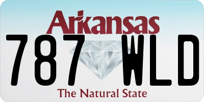 AR license plate 787WLD