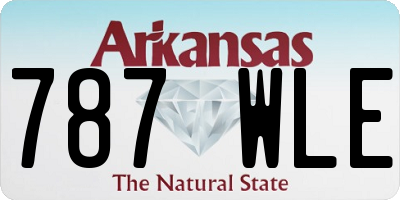 AR license plate 787WLE