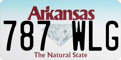 AR license plate 787WLG
