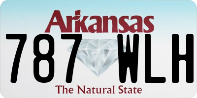 AR license plate 787WLH