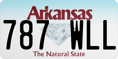 AR license plate 787WLL