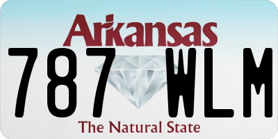 AR license plate 787WLM
