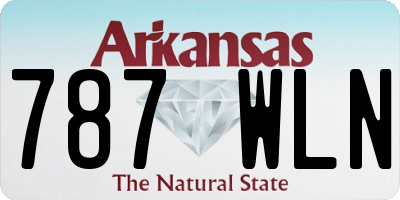 AR license plate 787WLN