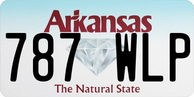 AR license plate 787WLP