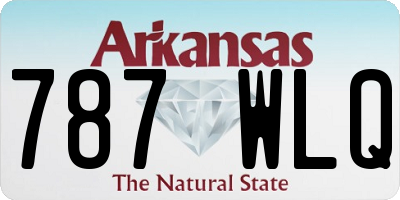 AR license plate 787WLQ