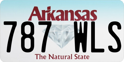AR license plate 787WLS