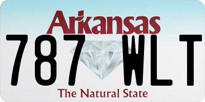 AR license plate 787WLT
