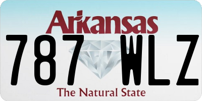 AR license plate 787WLZ