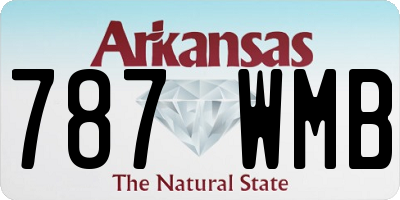 AR license plate 787WMB