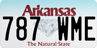AR license plate 787WME