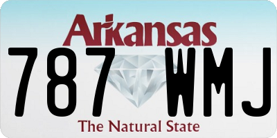 AR license plate 787WMJ