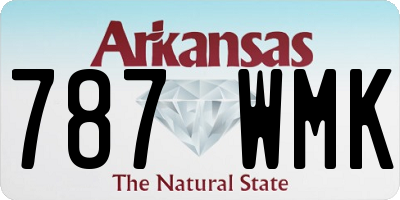AR license plate 787WMK