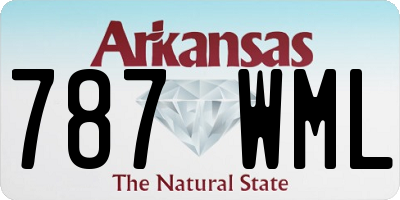 AR license plate 787WML