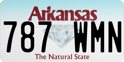 AR license plate 787WMN