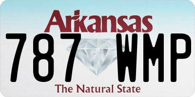 AR license plate 787WMP