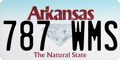 AR license plate 787WMS