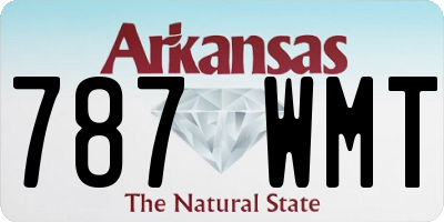 AR license plate 787WMT