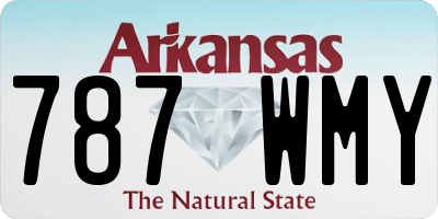 AR license plate 787WMY