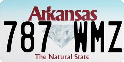 AR license plate 787WMZ