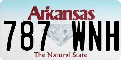 AR license plate 787WNH