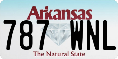 AR license plate 787WNL