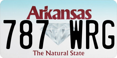 AR license plate 787WRG
