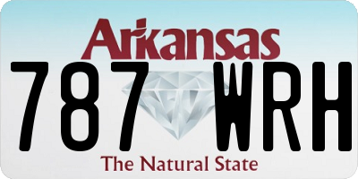 AR license plate 787WRH