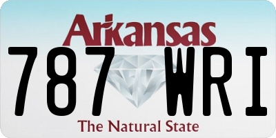 AR license plate 787WRI