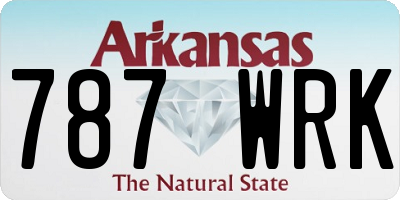 AR license plate 787WRK