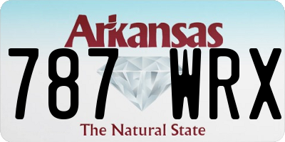 AR license plate 787WRX