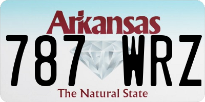 AR license plate 787WRZ