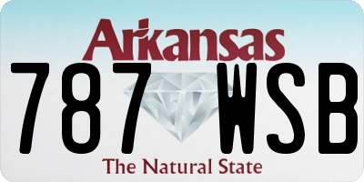 AR license plate 787WSB