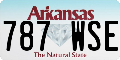 AR license plate 787WSE