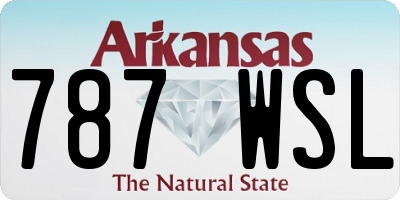 AR license plate 787WSL