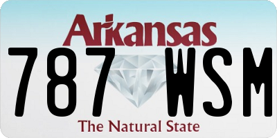 AR license plate 787WSM