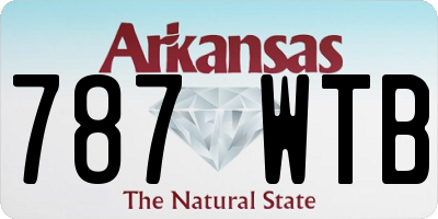 AR license plate 787WTB